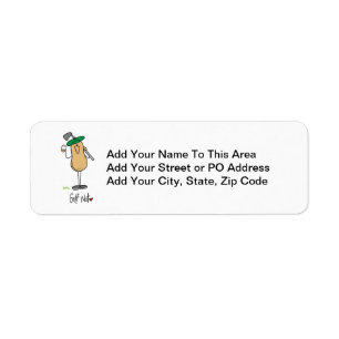 Golf Nut T-shirts and Gifts Return Address Label