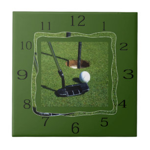 Golf Oclock Time, Ceramic Tile