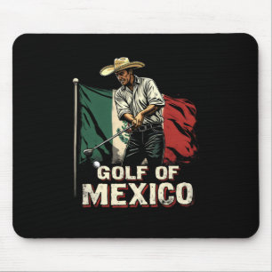 Golf Of Mexico Funny Golfer Pun Patriotic Mexican Mouse Pad