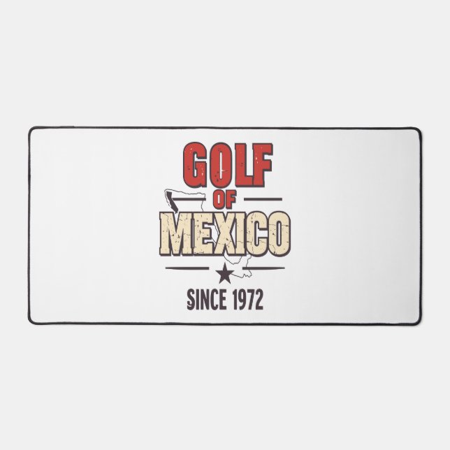 Golf of Mexico' Parody with Vintage Desk Mat (Front)