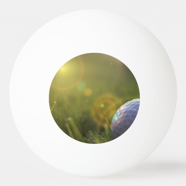 Golf on a Sunny Day Ping Pong Ball (Front)
