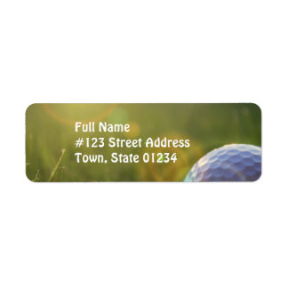 Golf on a Sunny Day Return Address Label
