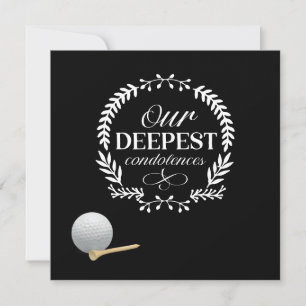 Golf Our Deepest Condolences golf ball Black Card