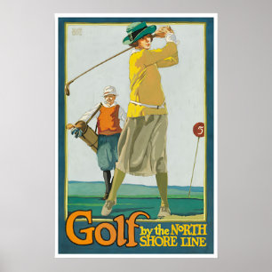 Golf Painting Golfer Gift Poster Art Sports Print