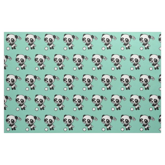 Golf Panda Fabric (Fat Quarter)