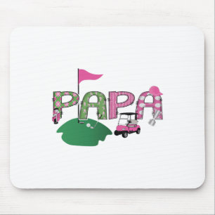 Golf Papa Hole In One Golf 1st Birthday Party Mouse Pad