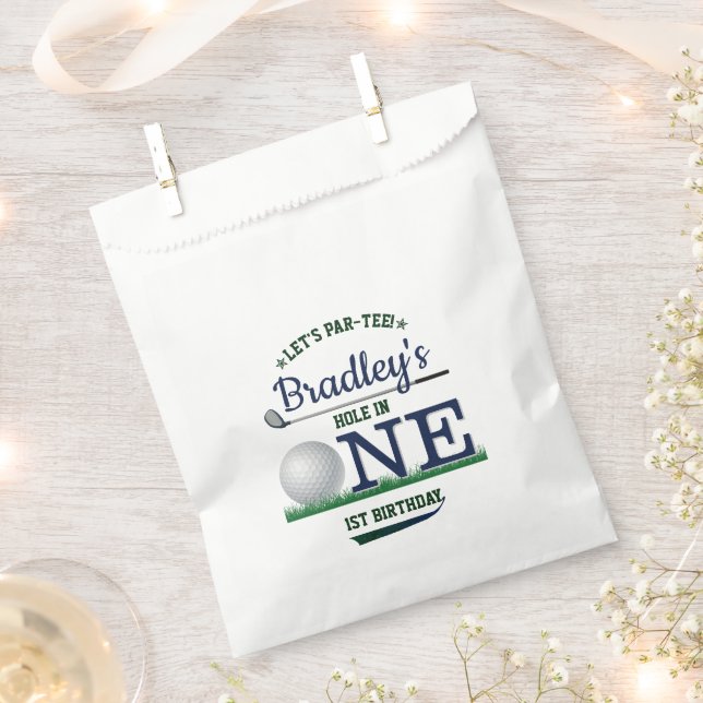 Golf PAR-TEE 1st Birthday Favour Bag (Clipped)