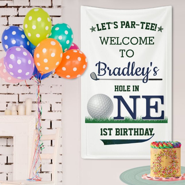 Golf PAR-TEE 1st Birthday Welcome Banner (Creator Uploaded)