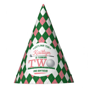 Golf PAR-TEE 2nd Birthday Party Hat