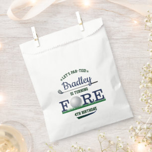 Golf PAR-TEE 4th Birthday Favour Bag