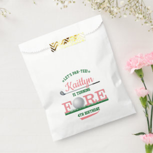 Golf PAR-TEE 4th Birthday Favour Bag