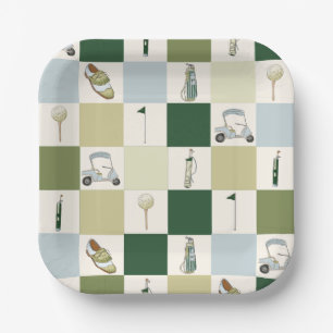 Golf Par Tee  Paper Plate