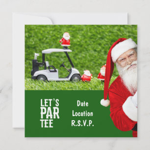 Golf Par tee party Santa Claus Christmas Squad