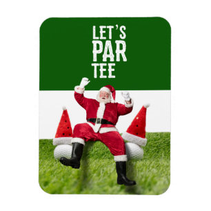 Golf Par tee party Santa Claus Christmas Squad Magnet
