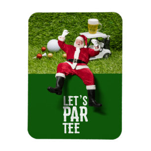 Golf Par tee party Santa Claus Christmas Squad Magnet