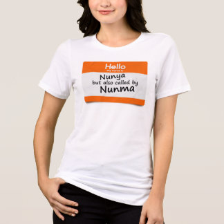 Golf Parking Lot Protocol My Name's Nunya & Nunma Tri-Blend Shirt