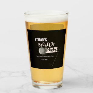 Golf Party - Bachelor Party Golfers Classic White Glass
