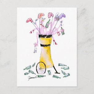 golf party bag, tony fernandes postcard