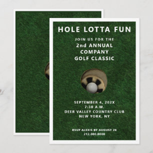 Golf Party Event Invitation