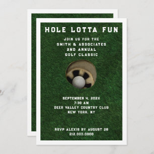 Golf Party Event Invitation
