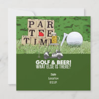 Golf Party Golf and Beer Funny Saying for golfer
