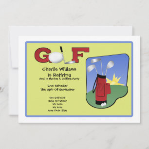 Golf Party Invitation