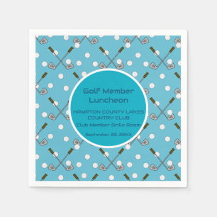 Golf Party Paper Cocktail Napkin