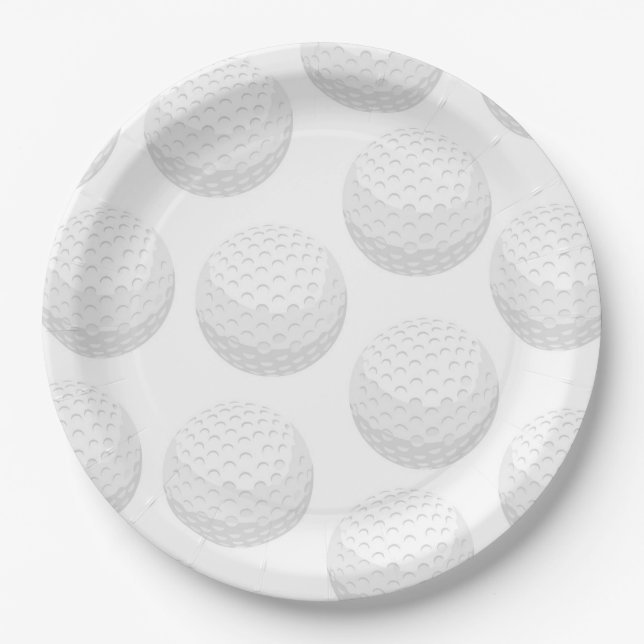 Golf Party Paper Plate (Front)