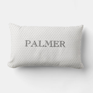 Golf Pattern Ball Dimples NAME Classic Sports Lumbar Cushion
