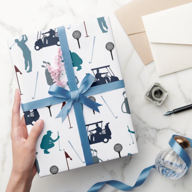  Golf Pattern Wrapping Paper (Gifting)