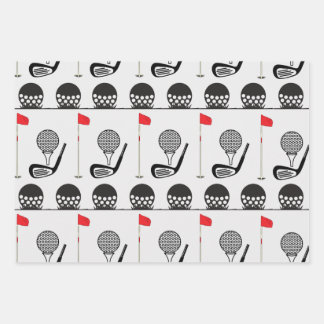 Golf Pattern Wrapping Paper