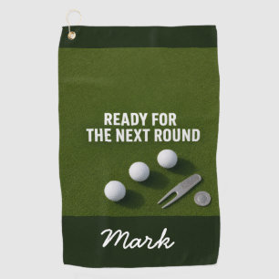 Golf Personalised Golf Saying on Putting Green Towel
