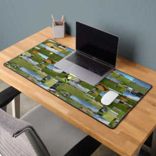 Golf Photo Collage, Desk Mat