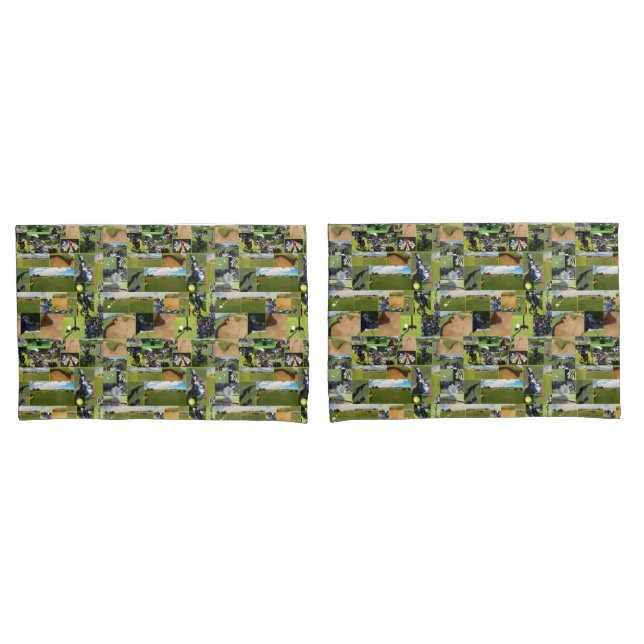 Golf Photo Collage,   Pillowcase (Front-Set)