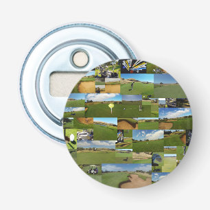 Golf, Photo Collarge, Magnetic Bottle Opener