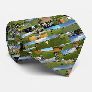 Golf, Photo Collarge,  Neck Tie