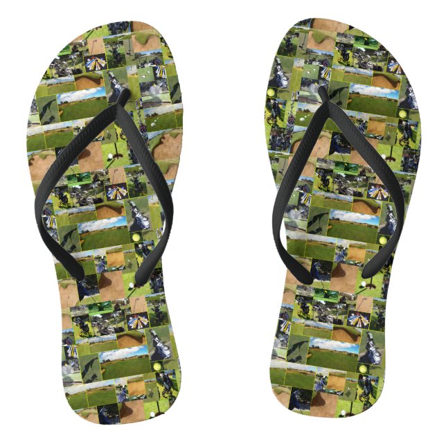 Golf Photo Collarge, Thongs (Footbed)
