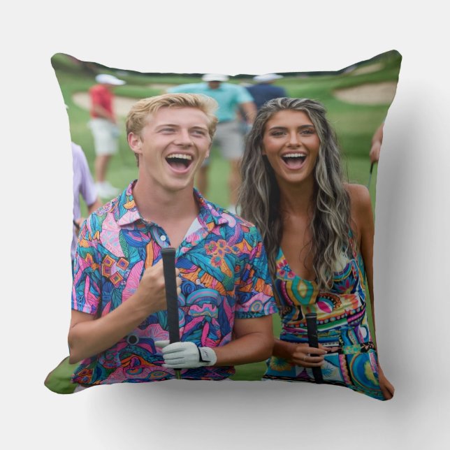 Golf Photo Customise Personalise Cushion (Front)