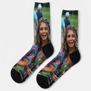 Golf Photo Customise Personalise Socks