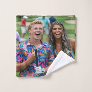 Golf Photo Customize Personalize Bath Towel Set