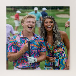 Golf Photo Customize Personalize Jigsaw Puzzle