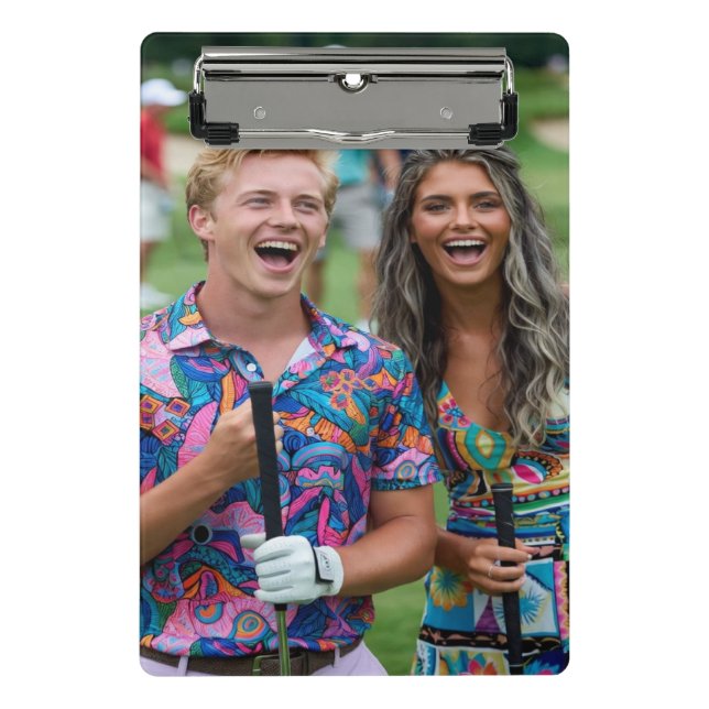 Golf Photo Customize Personalize Mini Clipboard (Front)