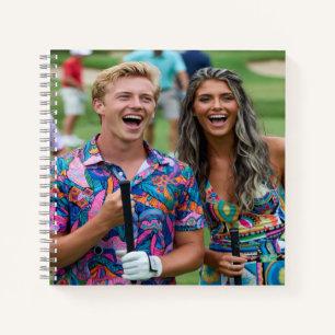 Golf Photo Customize Personalize Notebook