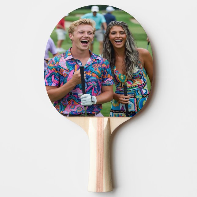 Golf Photo Customize Personalize Ping Pong Paddle (Front)