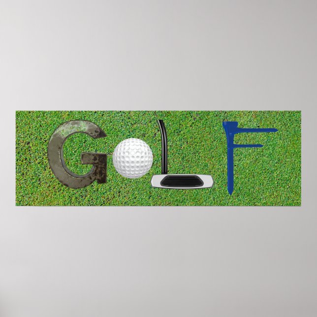Golf picture letters poster (Front)