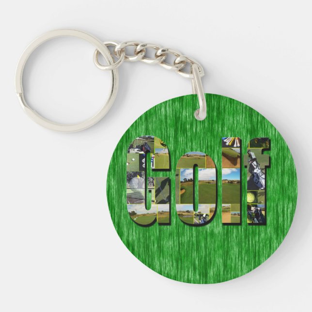 Golf Picture Logo, Key Ring (Front)