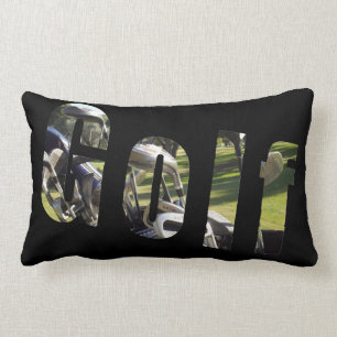 Golf Picture Logo, Lumbar Cushion. Cushion