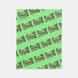Golf Picture Logo, Small Fleece Blanket