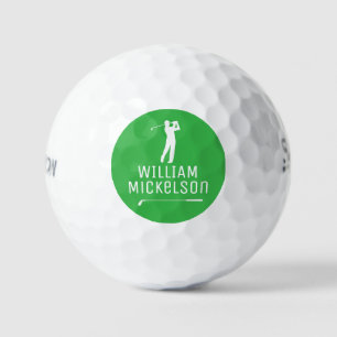 Golf Player Ball With His Name