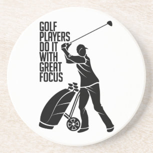 GOLF PLAYER custom coaster